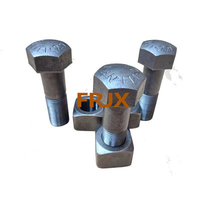 품질  Heavy Duty Excavator Track Bolts New Quenching And Tempering Heat Treatment Zinc Finish 공장
