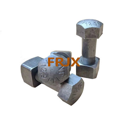 품질  Forged Excavator Track Bolts And Nuts With HRC52-58 Surface Hardness Zinc Finish Forging Teeth 공장